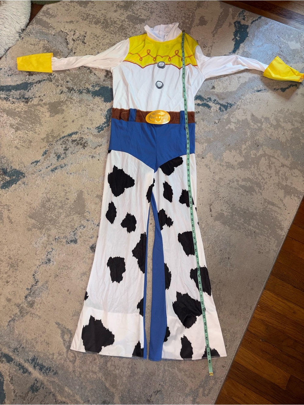 Disney Jessie Cowgirl Costume in White, Black, Blue & Yellow - Picture 5 of 8
